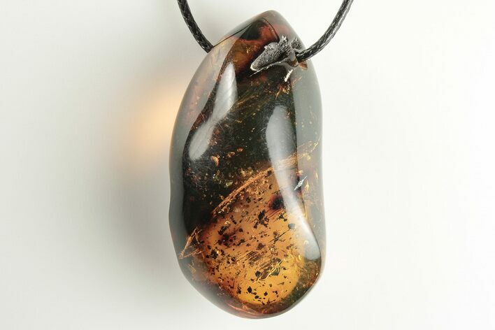 Polished Chiapas Amber ( grams) Necklace - Mexico #197943